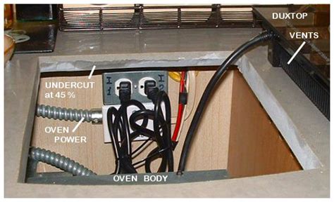 junction box for cooktop and wall oven|wall oven junction box location.